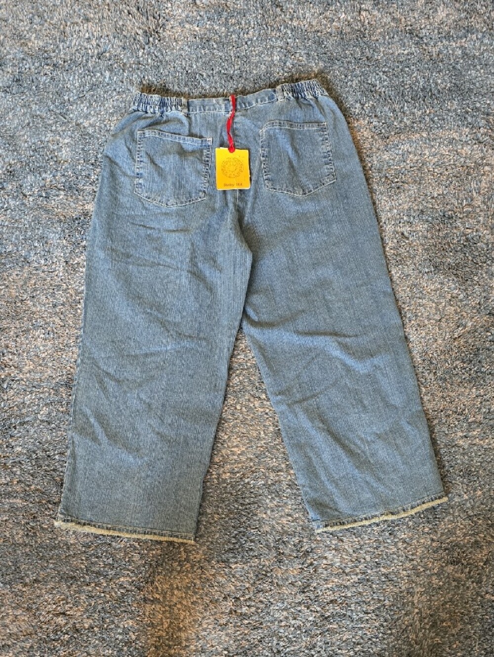 Ruby Rd. Light Blue Cropped Embroidered Jeans - Picture 3 of 4